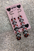 Aztec SDSU Letter Bead Earrings