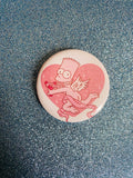 Cupid Bart 2 Inch Button Pin