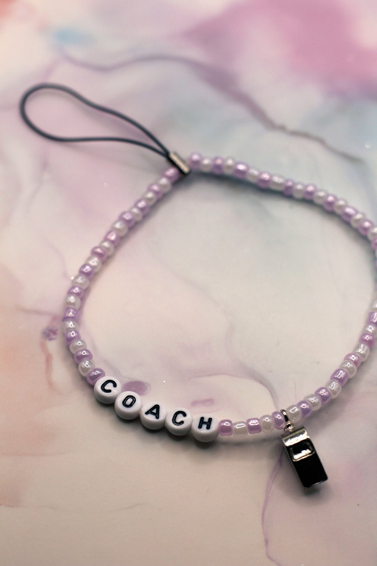 Coach Whistle Pink Phone Charm