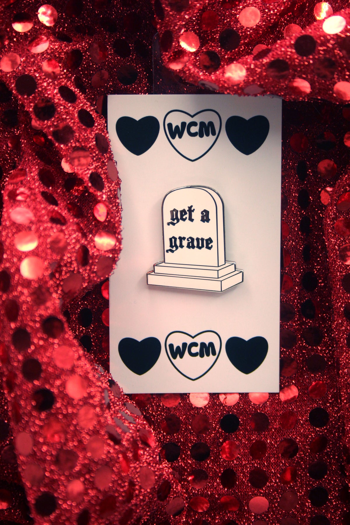 Get a Grave Pin