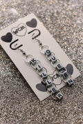 Killer Queen Letter Bead Earrings