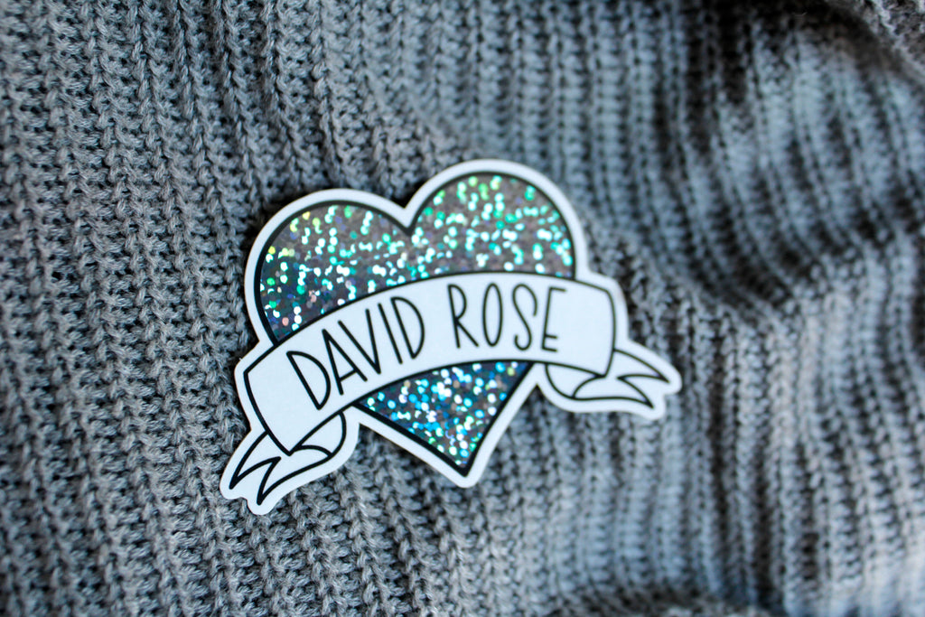 David Heart Sticker