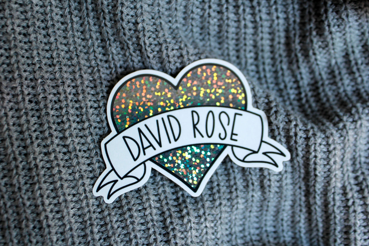 David Heart Sticker