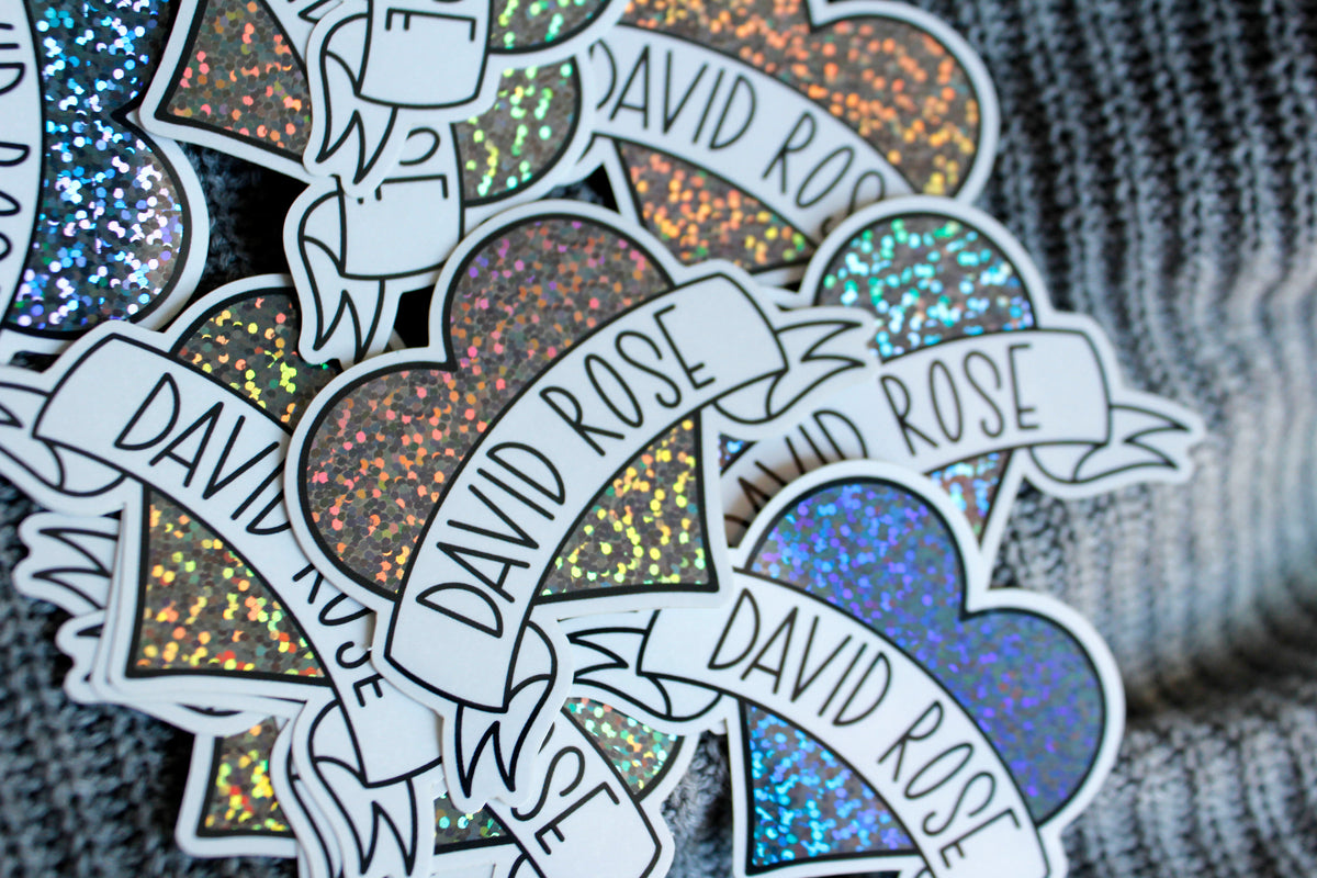 David Heart Sticker