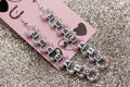 Mermaid Letter Bead Earrings - Mint/Lavender
