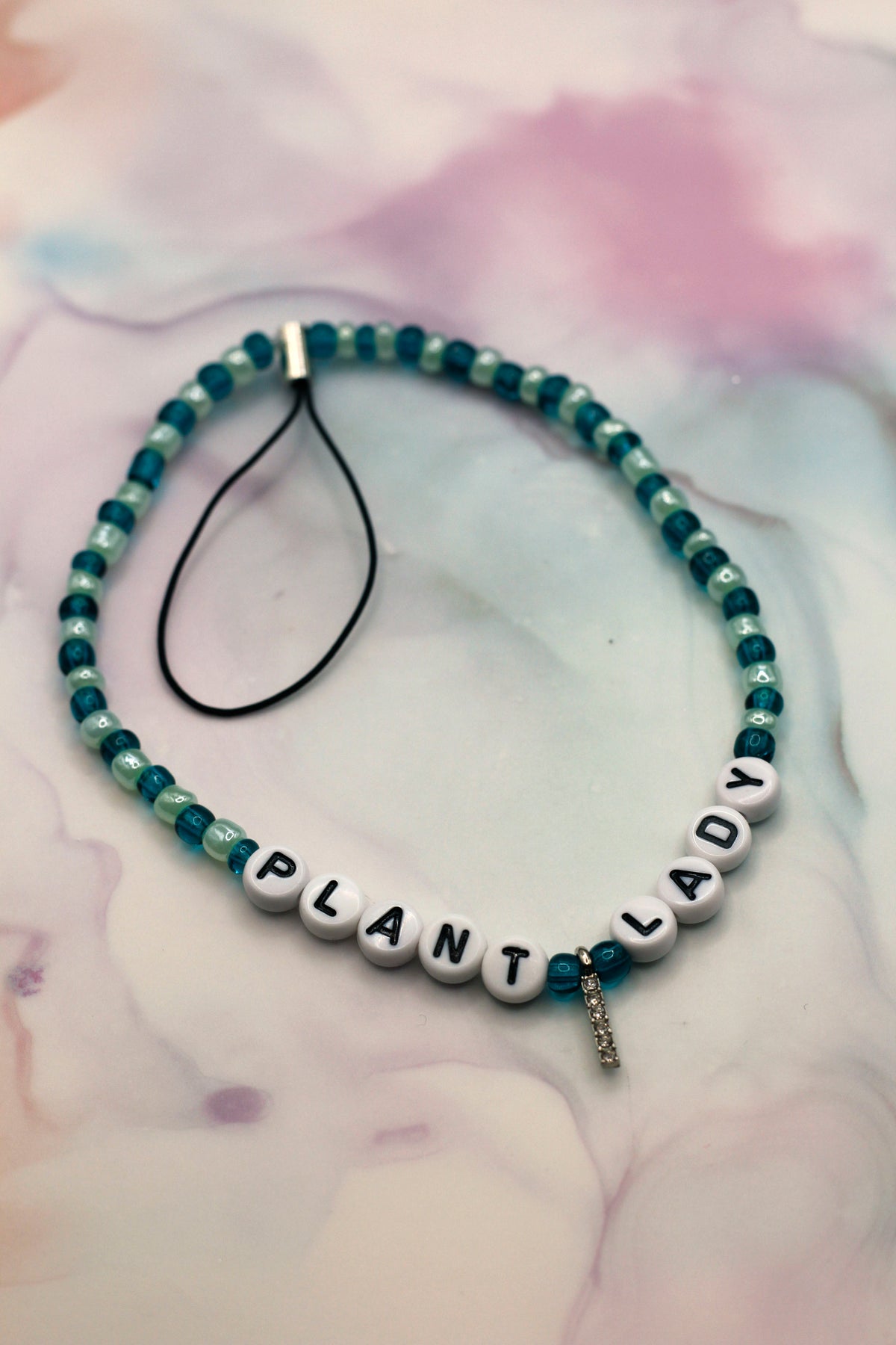 Plant Lady Teal and Mint Phone Charm