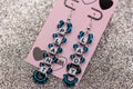 Plant Lady Letter Bead Earrings - Teal