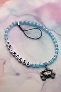 Blue Princess Carriage Fairytale Phone Charm