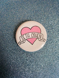 Seth Cohen Pink Heart 2 Inch Button Pin