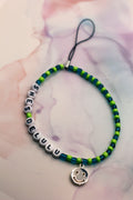 She's Delulu Teal and Green Phone Charm