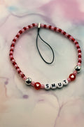 Smut Pink & Red Heart Phone Charm