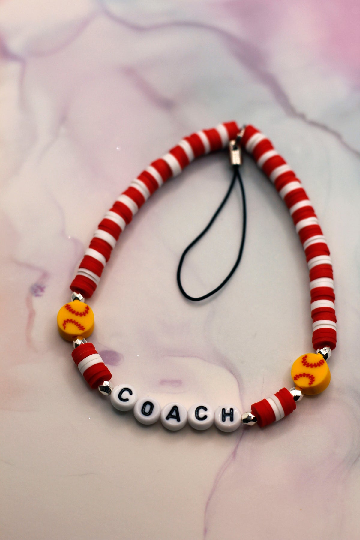 Softball Coach Red Phone Charm