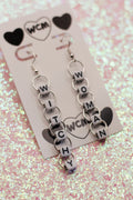Witchy Woman Letter Bead Earrings